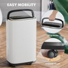BestParts Portable Dehumidifier for Basement with Drain Hose, 50 Pint, Powerful Moisture Removal, 6L Tank - White - 2 of 4