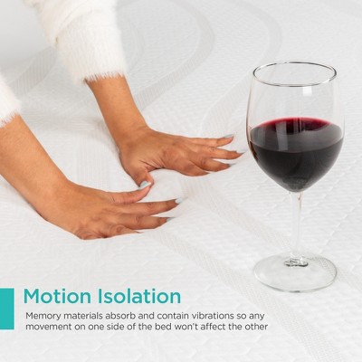 Full Size 12-Inch Charcoal Gel Green Tea Memory Foam Mattress