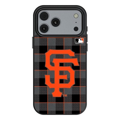 MLB National League Teams Plaid MagSafe Compatible Cell Phone Case for Apple iPhone 17 Series