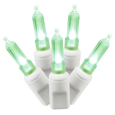 Vickerman 100 Green Italian Led Single Mold Light On White Wire, 34 ...