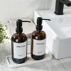 LunaLulinlk Kitchen Soap Dispenser Set with Tray, 2 Pack 16 Oz Hand and Dish Bathroom Soap and Lotion Dispensers - 4 of 4