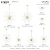 Livex Lighting Utopia 6 - Light Flush Mount in  Satin Brass - 3 of 4