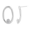 Silpada 'On The Edge' Sterling Silver White Cubic Zirconia Drop Earrings - 2 of 4