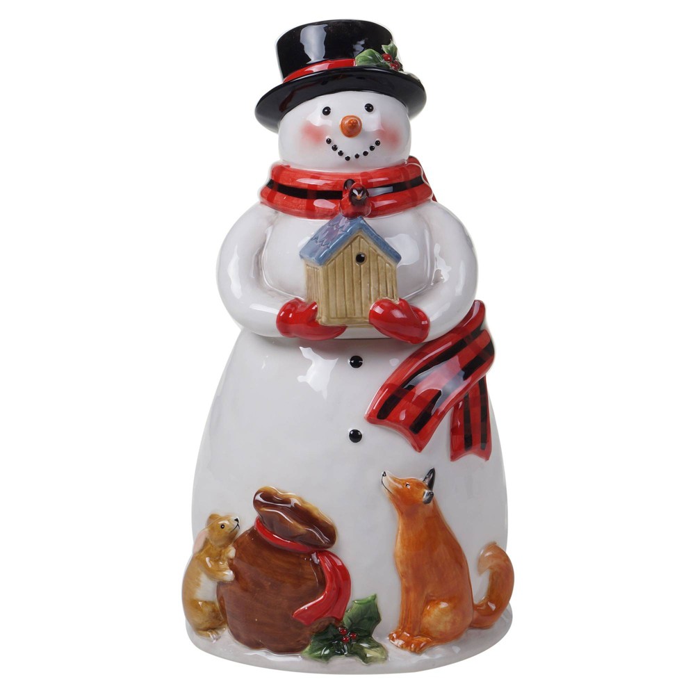 Photos - Food Container Certified International 72oz Earthenware Magic of Christmas Snowman Cookie Jar - Certified Interna 