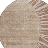 Orange Copper And Terra Cotta Abstract Washable Indoor Outdoor Area Rug - 4 of 4
