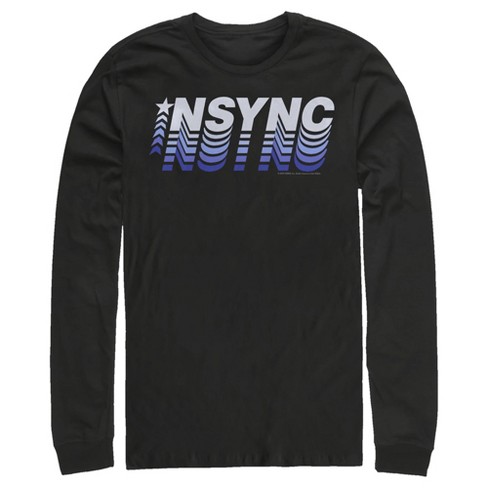 Men s Nsync Retro Fade Long Sleeve Shirt Target