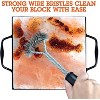 Camerons Himalayan Salt Block Holder & Wire Cleaning Brush- Safe & Easy Salt Slab Plate and Grilling Stone Cooking (8"x8") - 2 of 4