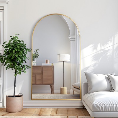Dovelina Modern Arch Aluminium Alloy Frame Full Length Mirror Large ...