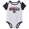 NFL Cincinnati Bengals Infant Boys' 3pk White Bodysuit - image 4 of 4