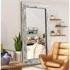 Lirago Distressed Solid Wood Wall Mirror Farmhouse/Rustic/Retro Mirror 71*31 Weathered White - 2 of 4