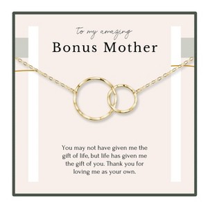 HOPE LOVE SHINE Bonus Mom Gift Pearl Necklace – Stepmom Necklace from Daughter or Son, Step Mom Wedding Gift - 1 of 4