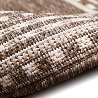 Malibu Neutral Flat Woven Synthetic Indoor/Outdoor Rug