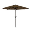 WestinTrends 9 Ft Outdoor Patio Market Table Umbrella with Decorative Round Resin Base - 2 of 3