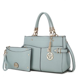 MKF Collection Tenna Vegan Leather Women’s Satchel Bag 2-Piece Set by Mia K - 1 of 2