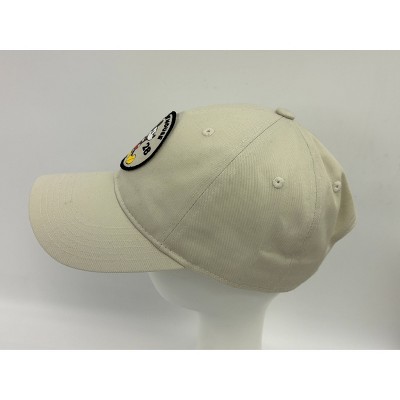 Men&#39;s Solid Cotton Mickey Mouse Baseball Hat - Tan_1