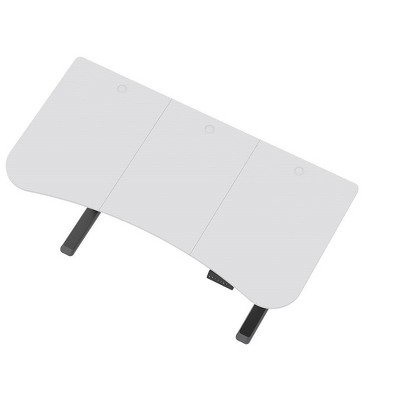 White 63" Pre-Drilled Sit-Stand Desk Table Top