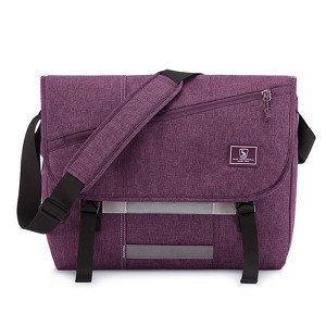 Messenger Bag for Women, 17 Inch Laptop Crossbody Bags Men Casual Satchel Shoulder Bag - 1 of 4