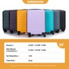 20" Carry On Luggage With 360 Degree Spinner Wheels Lightweight Suitcase With Adjustable Pull Rod For Men Women - 2 of 4