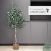 Maia Shop Artificial Eucalyptus Tree, Fake Tree with Natural Wood Trunk, Ideal for Home Decor Indoor - 2 of 4