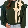 Women's Tied and True Ruffle Sweater - voy - 2 of 2