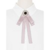 Elerevyo Women's Ribbon Brooches Elegant Bow Neck Tie 1 Pc - 4 of 4