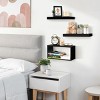 Sorbus 2 Floating Shelves with Invisible Brackets & 1 Rectangular Box - 2 of 4