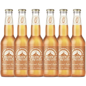 Henry Weinhard's Orange Cream Soda 6 Pack | 12oz Glass Bottles | Classic American Flavor | Premium Craft Soda - 1 of 1