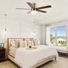 Parrot Uncle 52"Gold Modern Flush Mount Glass LED Ceiling Fan with Remote and Light - 2 of 4