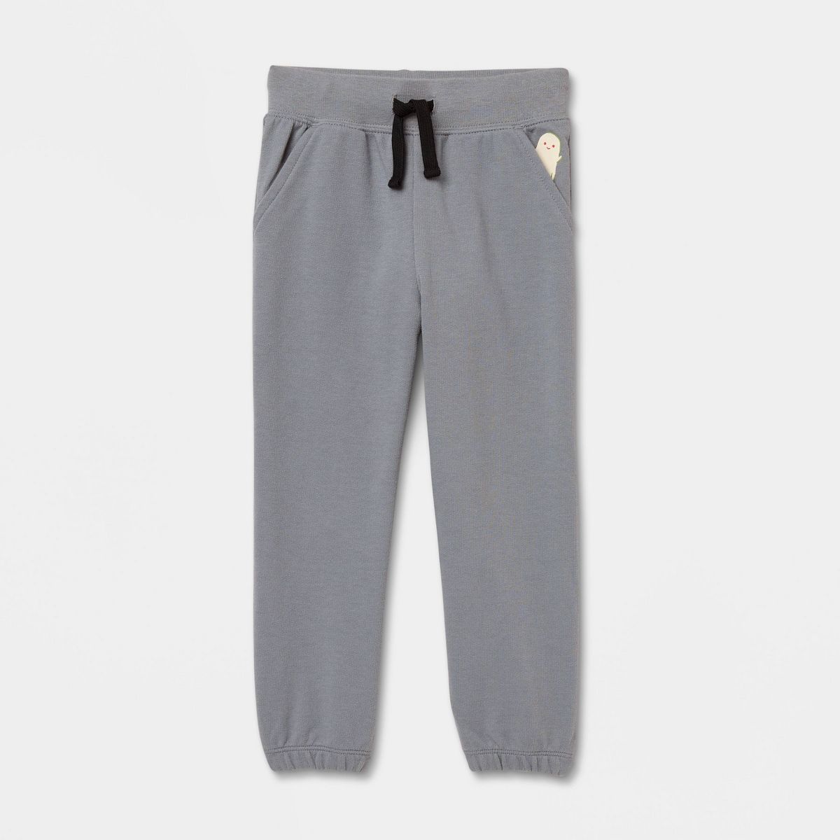 Toddler Boys' 2pc Halloween Boo Short Sleeve French Terry Top & Bottom Set - Cat & Jack™ Orange - thumbnail 3