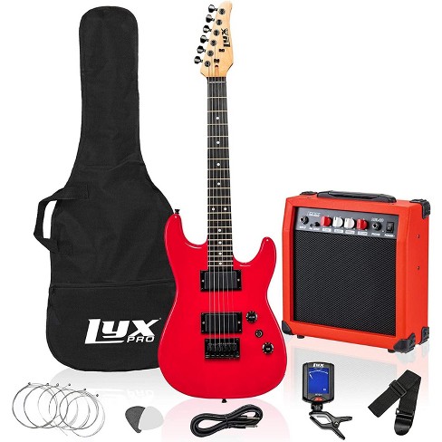 Lyxpro 36” Stratocaster Electric Guitar Beginner Kit - Red : Target