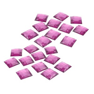 Unique Bargains Square Acrylic Flat Back DIY Crafting Decor Jewelry Rhinestone 20 Pcs - 1 of 4