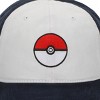 Pokemon Pokeball Embroidery Men's Baseball Navy Baseball Cap - 3 of 4