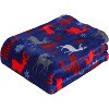 Lomsoe Christmas Reindeer Blanket Holiday Printed Flannel Throw Blanket Perfect Holiday Decor Gift for Family Friends Christmas Gift. - 2 of 4