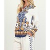 Women's Blythe Floral Blouse - SKIES ARE BLUE - 4 of 4