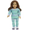 Sophia’s Pattern Pajamas for 18" Dolls, Aqua/Purple - 3 of 4