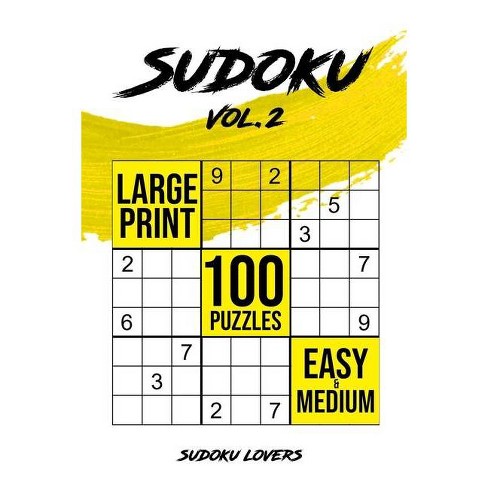 sudoku large print easy sudoku books by soduko lovers paperback target