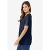 Woman Within Plus Size Perfect Short-Sleeve Scoopneck Tee - 4 of 4