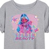 Women's - LOL Surprise! - Splash Beauty w/ Butterflies & Hearts Oversized Graphic T-Shirt - 2 of 4