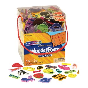 Wonderfoam Self-Adhesive Whimsical Assorted Shape Foam Sticker, Assorted Size, Assorted Color, 4 oz - 1 of 2
