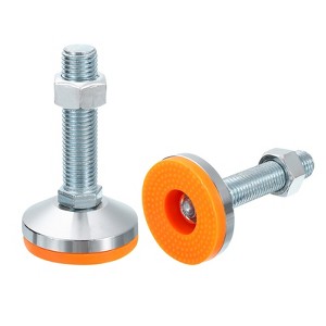 Unique Bargains Carbon Steel Non-Skid Adjustable Furniture Table Feet Leveling Feet 2 Pcs - 1 of 4