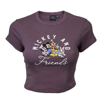 Junior's Mickey & Friends Classic Pals Cropped T-Shirt