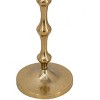 4.5x15.5" Slender Aluminum Taper Candle Holder with Bead Accents, Bronze - 4 of 4