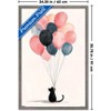 Trends International Andreas Magnusson - The Cat And The Balloons Framed Wall Poster Prints - 3 of 4