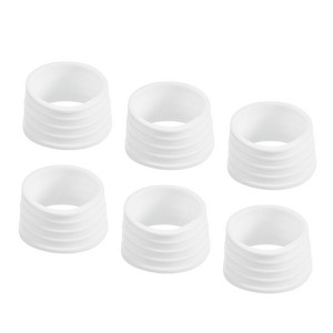 Unique Bargains Silicone Non-Slip Wear-Resistant Badminton Racket Handle Grip Rings 6 Pcs - 1 of 4