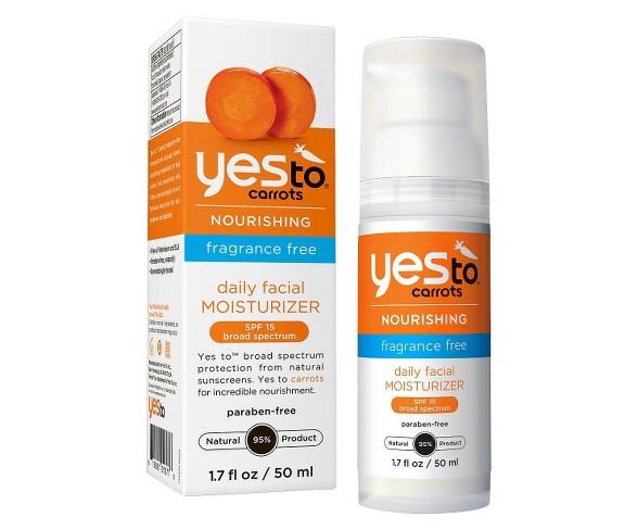 Yes to Carrots Fragrance Free Daily Moisturizer SPF15 - 1.7 fl oz