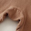 MyKids-USA Brown Solid Color Knitted Quality Soft Romper - 3 of 4