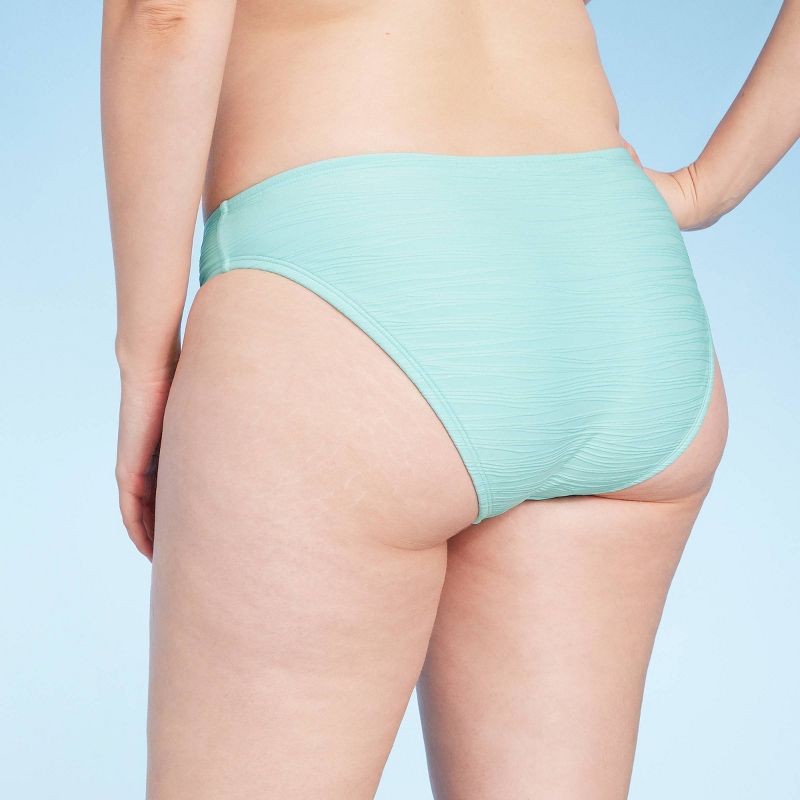 Women's Medium Coverage Bikini Bottom - Shade & Shore™ Turquoise Blue, 6 of 7
