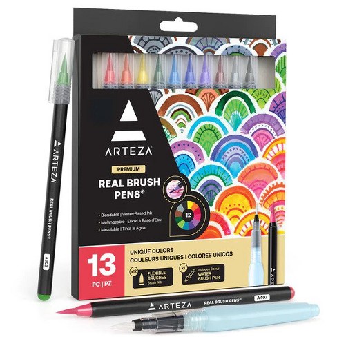 Arteza Acrylic Paint Markers, Set of 40 Assorted Color Pens with