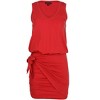 VENUS Womens V-Neck Side Wrap Mini Dress - 4 of 4