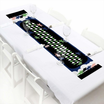 Big Dot of Happiness Kentucky Horse Derby - Petite Horse Race Party Paper Table Runner - 12 x 60 inches